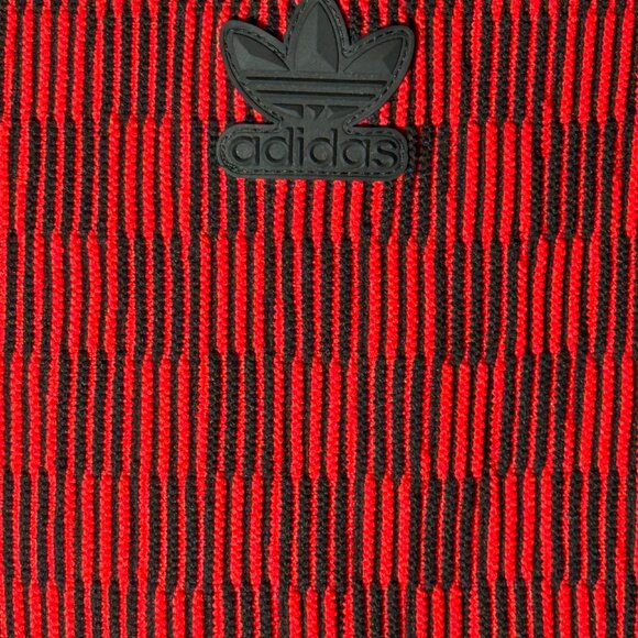 Adidas Paolina Russo Mini Skirt | Black Trim| Red/Blue Checkered | Size L - Picture 5 of 6
